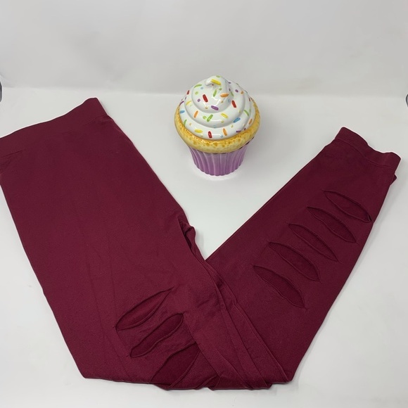 Neon Mascara Pants - Neon Mascara Cutout Leggings 2X/3X
